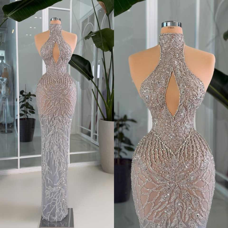 Maxi Dress Halter - Vestidos de Noche Elegantes con Cuello