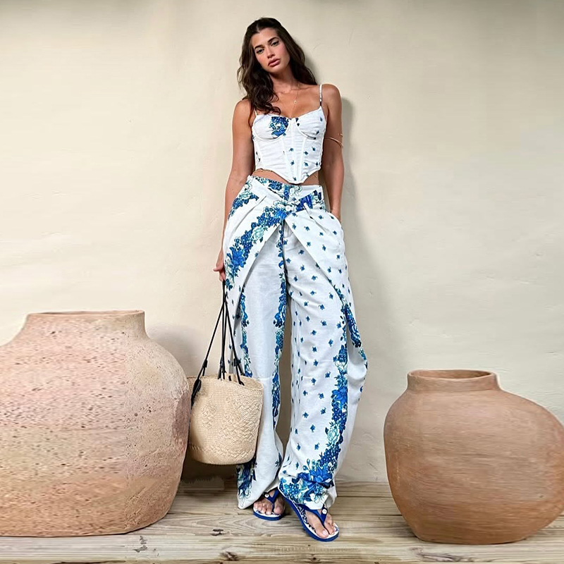 Conjunto de 2 Piezas para Muje - Romper Floral Print reseña y precio