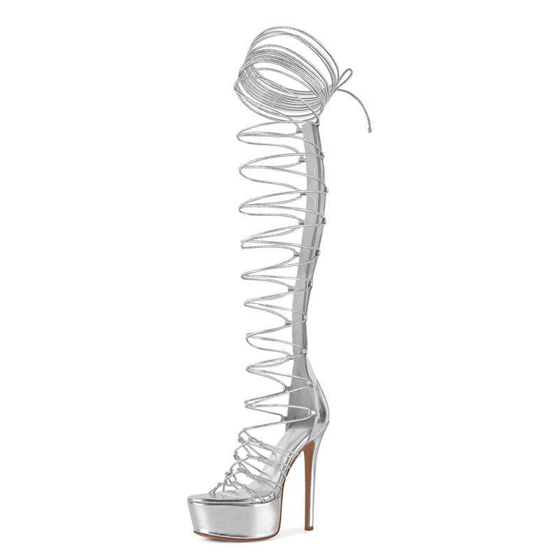 Sandalias de gladiador con pla - Sandal Strappy Heeled reseña y precio