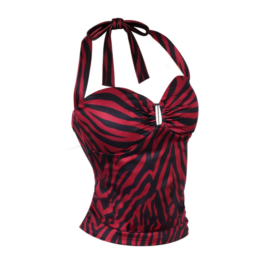 Disfraz de Nikki, top rojo con - Maxi Dress Halter reseña y precio