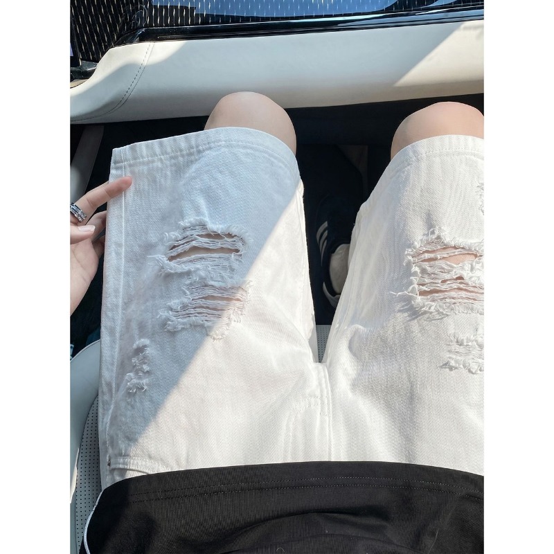Shorts de Mezclilla para Hombr - Shorts Denim Frayed reseña y precio