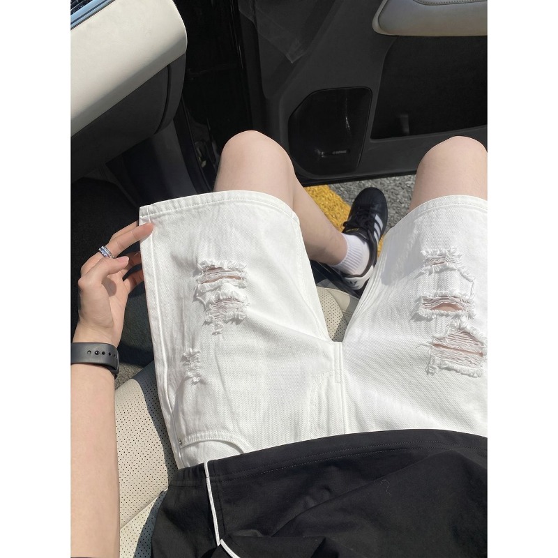Shorts de Mezclilla para Hombr - Shorts Denim Frayed reseña y precio