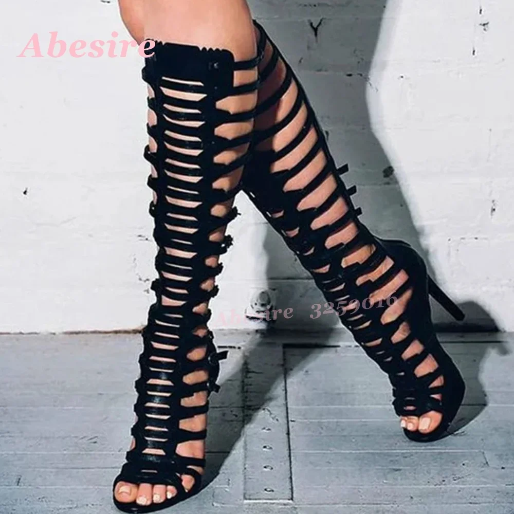 Sandalias de Verano Peep Toe c - Sandal Strappy Heeled reseña y precio