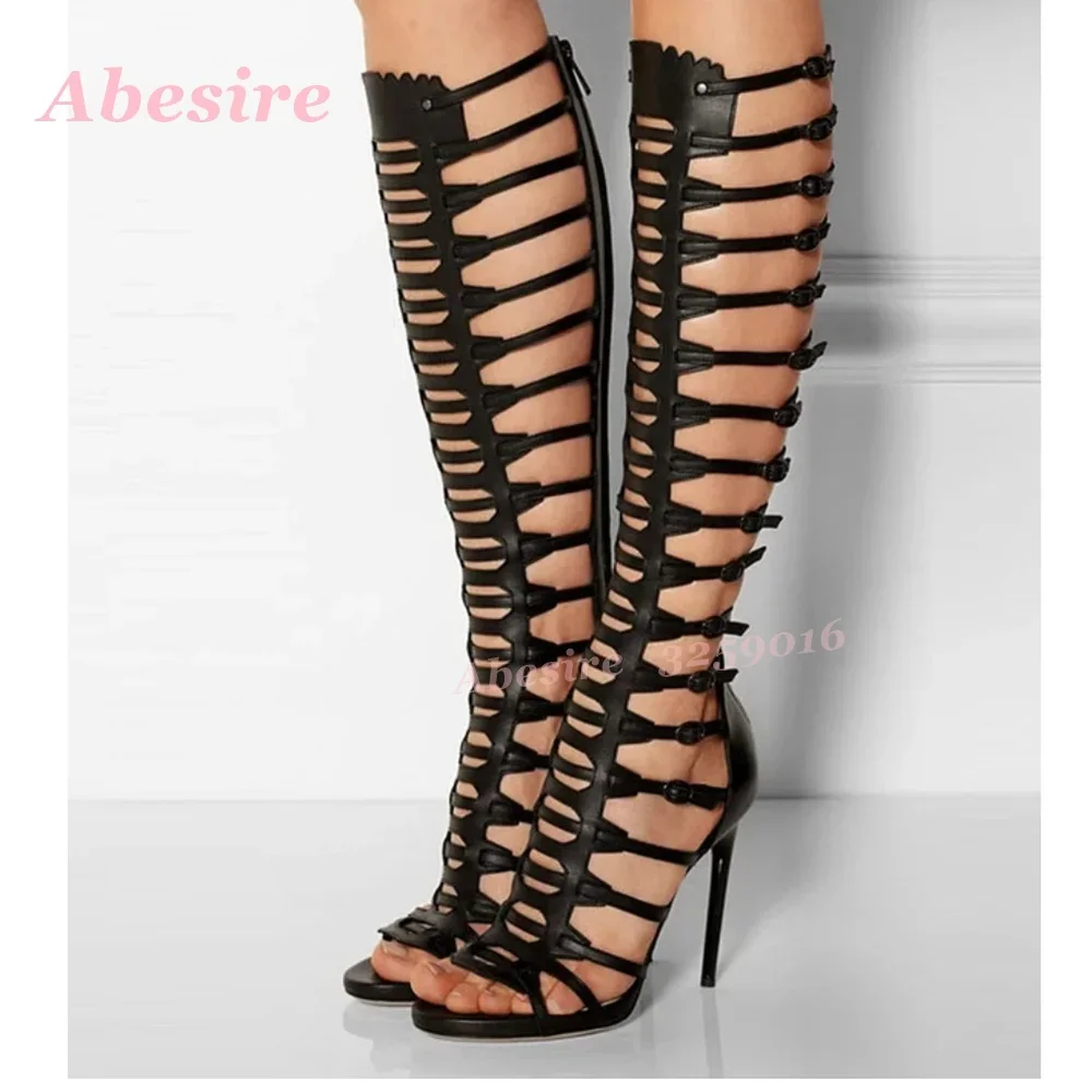 Sandalias de Verano Peep Toe c - Sandal Strappy Heeled reseña y precio