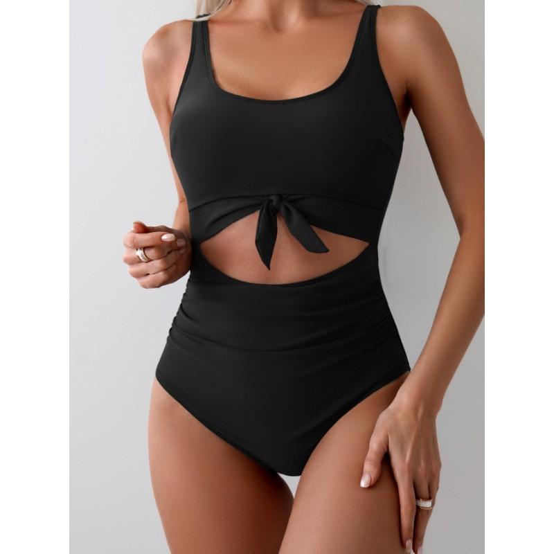 Traje de baño tankini de color - Swimsuit Bikini Ruched reseña y precio